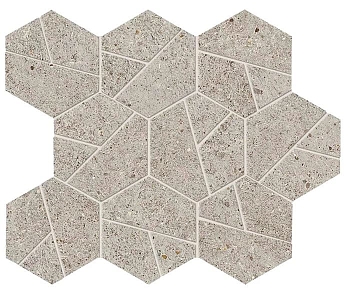 Мозаика Boost Stone Pearl Mosaico Hex 25x28.5